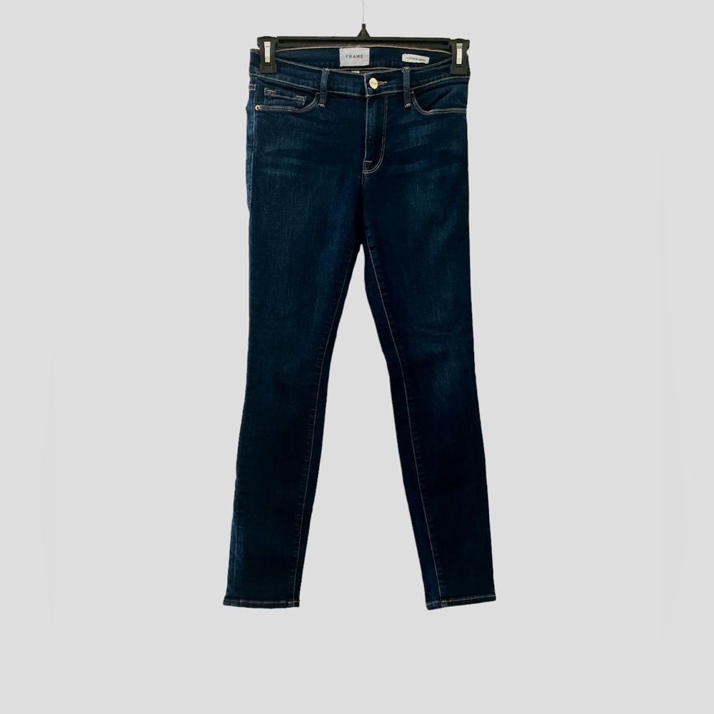 EUC Frame Le Skinny de Jeanne Dark Blue Jeans Women’s Size: 28